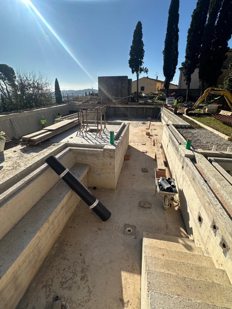 Lavori piscina per SPA Castiglion Fibocchi